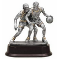 Male Basketball Double Action Figure Award - 6 1/2"